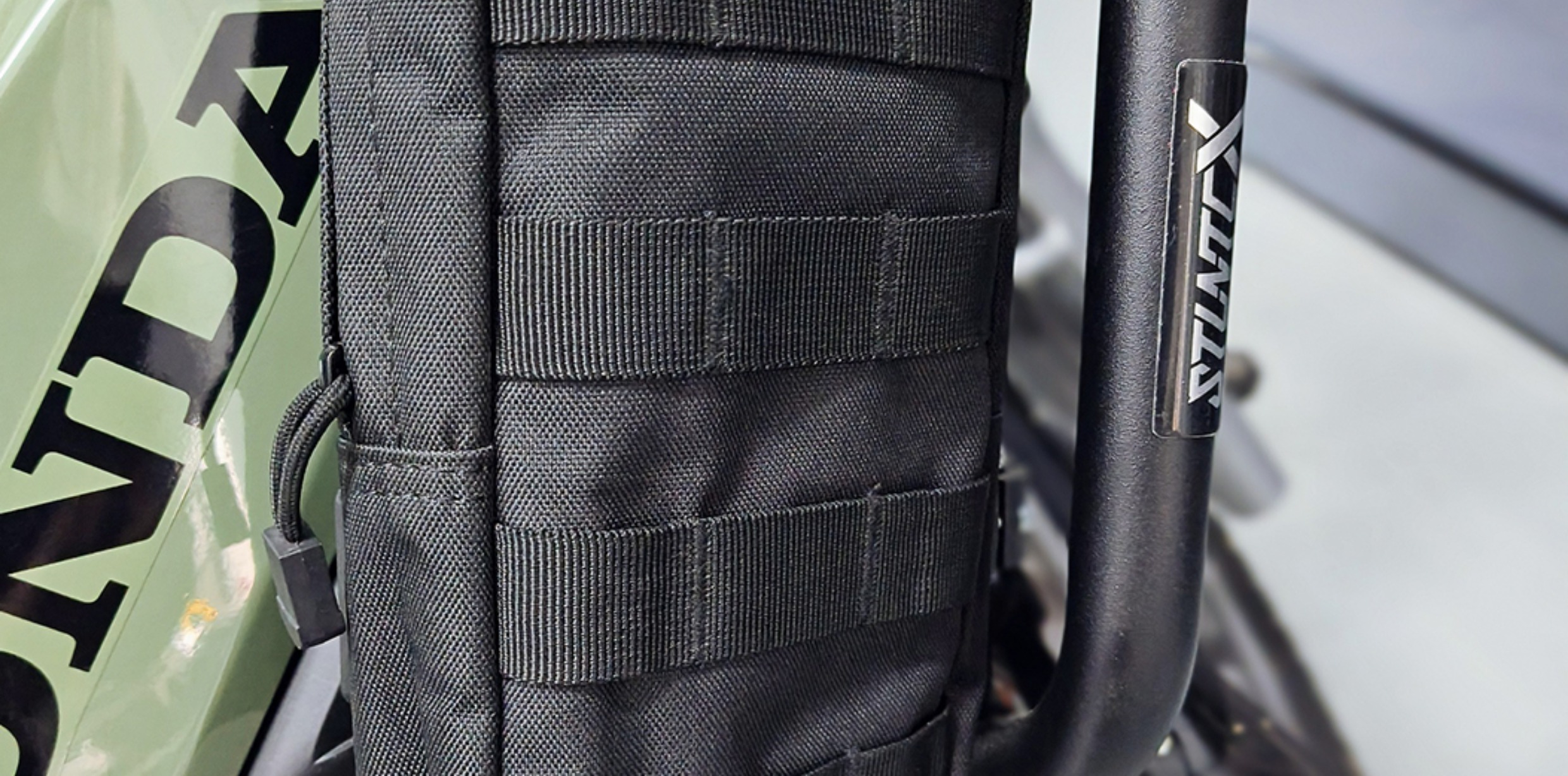 Suitable for Motorcycle Bumper Molle Hanging Plate Cub Cc110 Tactical Side Box Mounting Side Bag Bracket Bezel