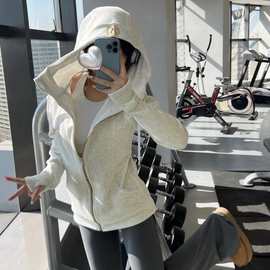 lulu原标同款scuba外套卫衣 瑜伽服修身休闲运动瑜伽上衣外套女士