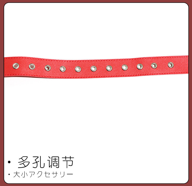PU Leather Leg Spreader Restraint Set with Handcuffs for Adult Couples — detail image 14