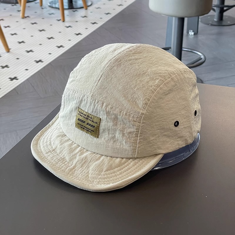 Estilo japonés de secado rápido transpirable gorra de béisbol de ala corta para hombres y mujeres ropa de trabajo versátil suave superior hip hop gorra de pico Sombrero de marea de ala suave para mujer
