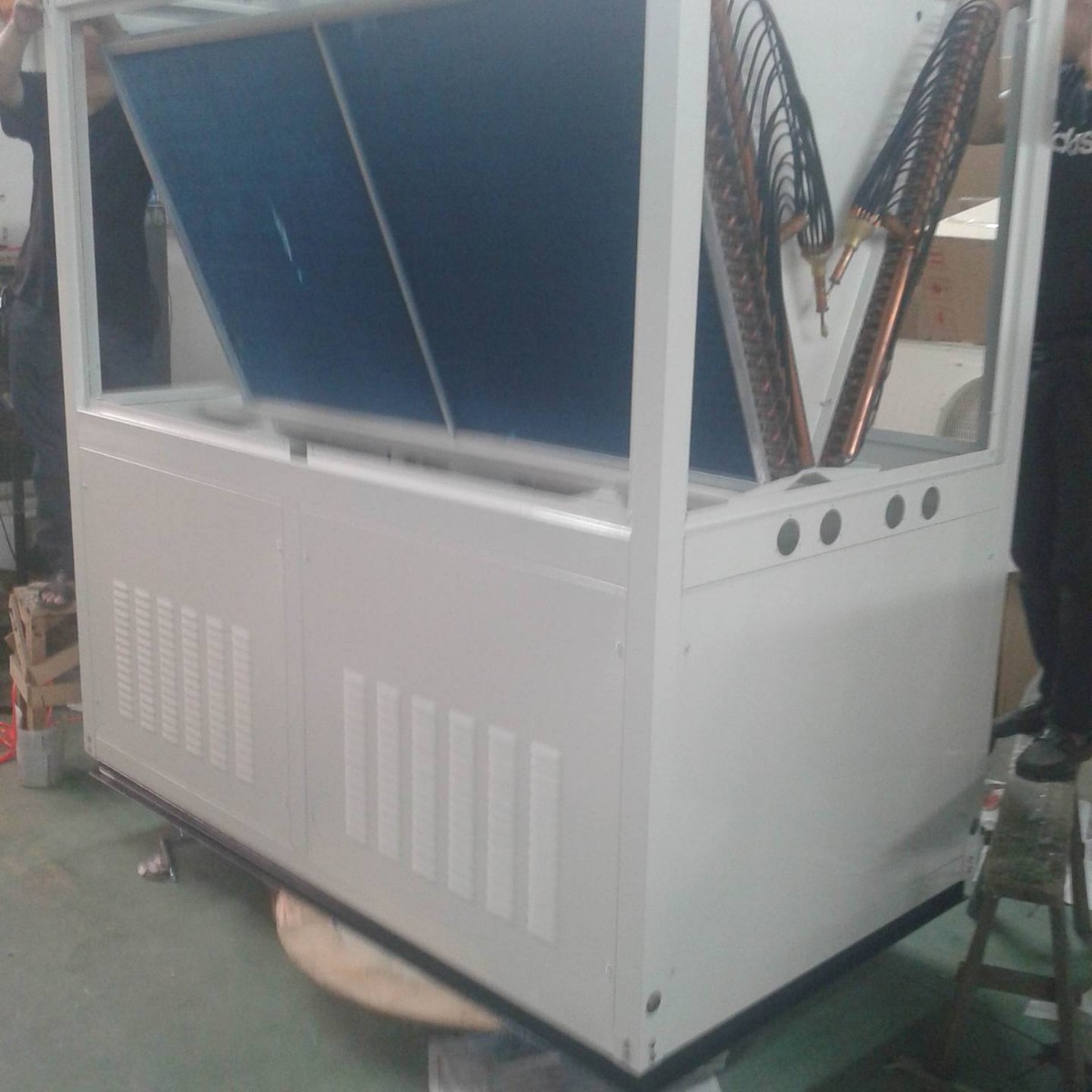 【质量可靠】顶出风V型20P钣金 V型三排蒸发器 外转子电机风叶