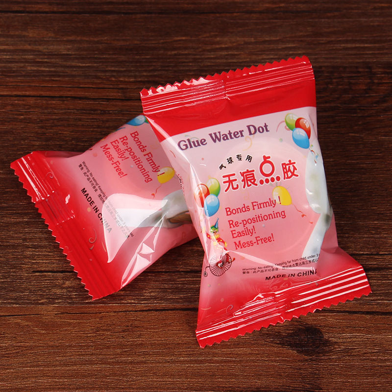 批100粒气球无痕点胶婚房布置派对用品透明胶点整包超粘气球贴
