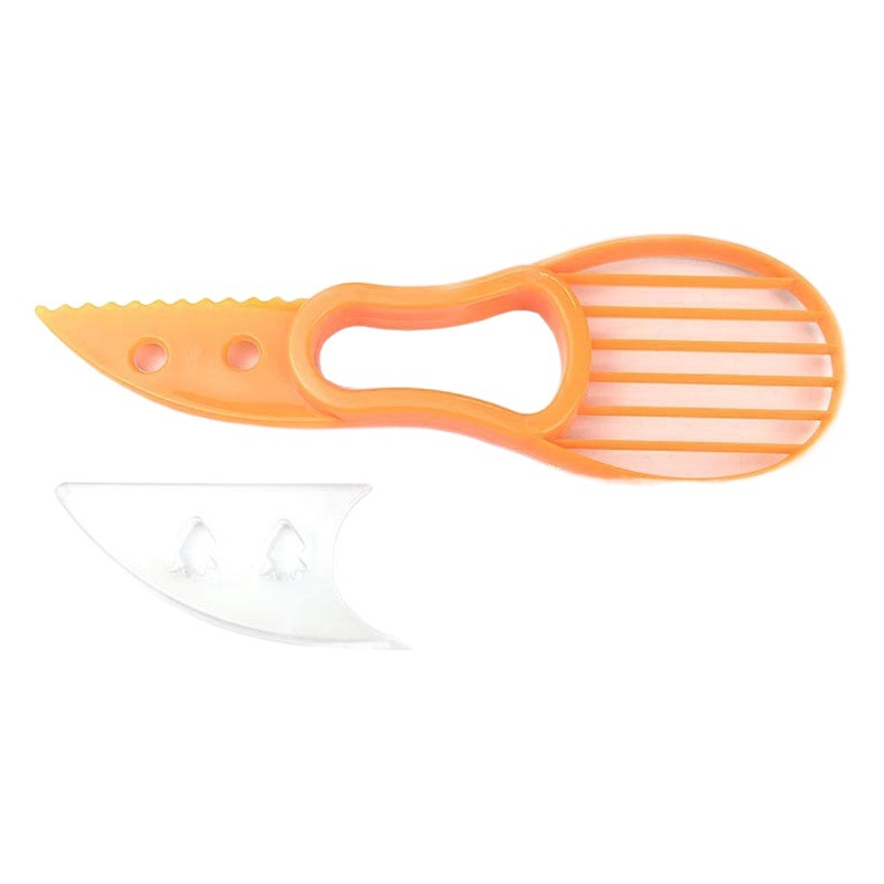 Cruzar la frontera cuchillo de aguacate multifuncional cuchillo de aguacate rebanadora de aguacate pelador de frutas pelar y pelar carne separador