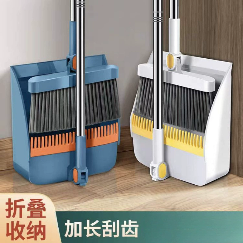 Новый набор метла совок для домашнего использования Мягкая метла пластиковая метла из нержавеющей стали длинная бритья комбинированная метла для оптовых продаж