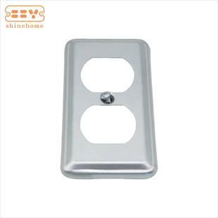 Galvanized Steel Sheet High Quality American Standard Cover Philippines South American Market Electric Metal Suitcase Cover Duplex Socket Cover