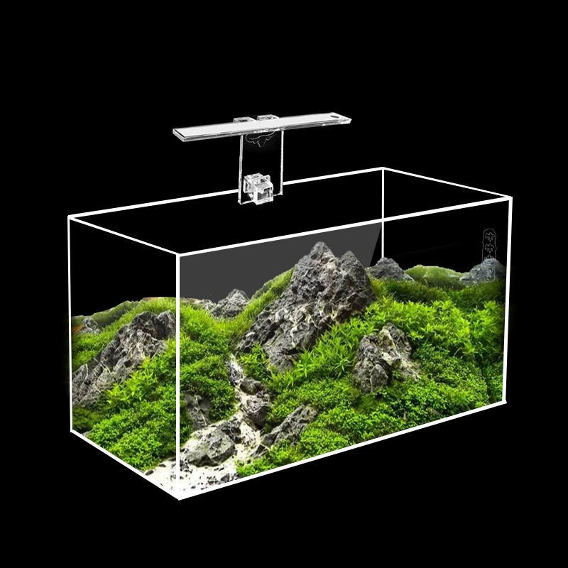 В наличии акриловый аквариум ультра-белый голый Аквариум Открытый Рабочий стол небольшой прямоугольный аквариум для водяной травы аквариум для золотых рыбок аквариум для черепахи
