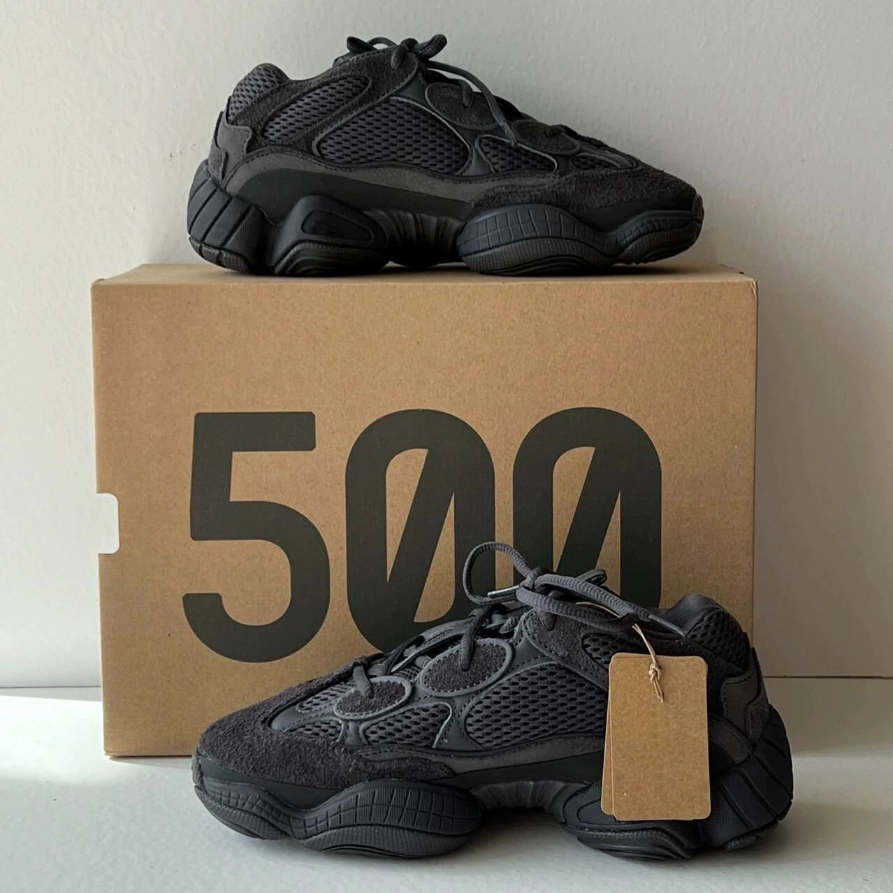 Обувь Yeezy 500, мужская обувь, женская черная обувь в стиле "воин-папа", Yeezy Love 2024, новая модель, увеличивающая рост, универсальная, модная, оригинальная.