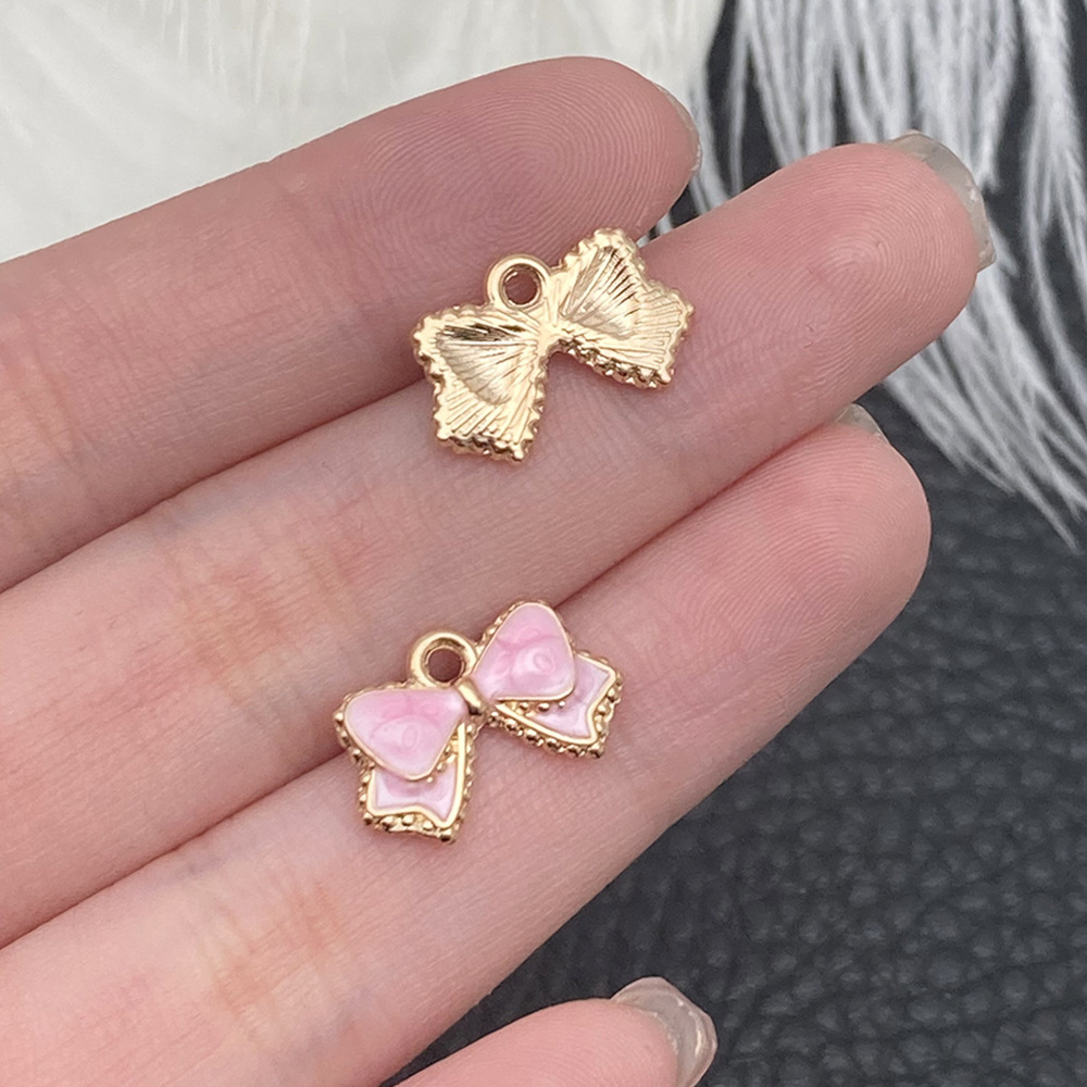 1 lazo de lazo de gota de Aceite Rosa 15,5x10mm - 10999 - 0,8g