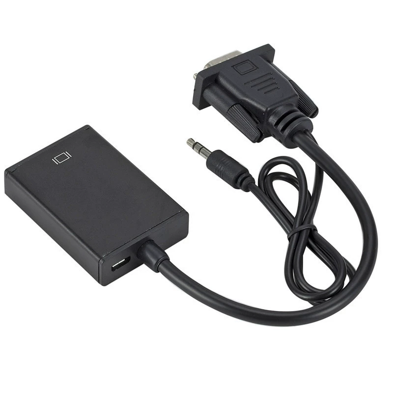 VGA в HDMI преобразователь VGA в HDMI ротор соединение компьютер соединение ТВ дисплей HD ротор разъем