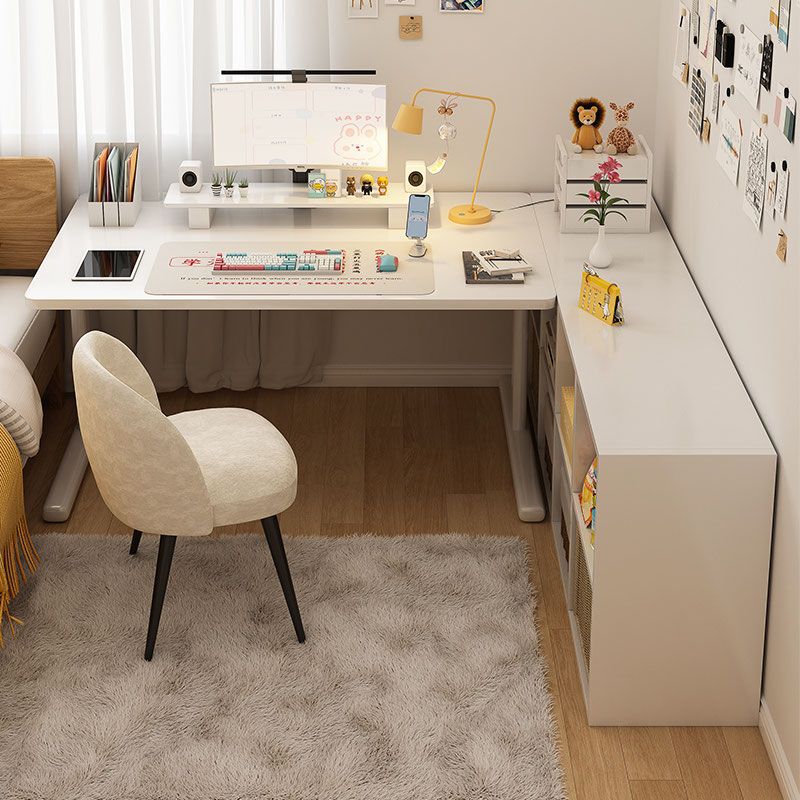 L-shaped desk student home writing desk children study desk corner office simple computer desk bedroom girl L-shaped desk student home writing desk children study desk corner office simple computer desk bedroom girl