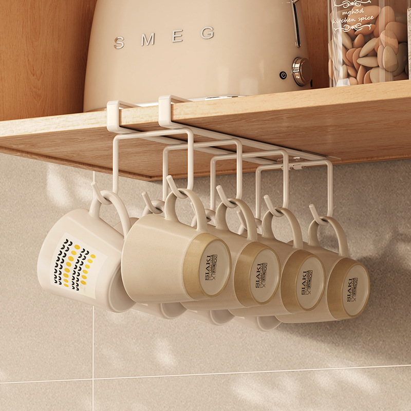 Cup Storage Rack High-grade Wall-mounted Water Cup Rack Coffee Cup Tea Cup Hanging Cup Rack Inverted Mug Rack
