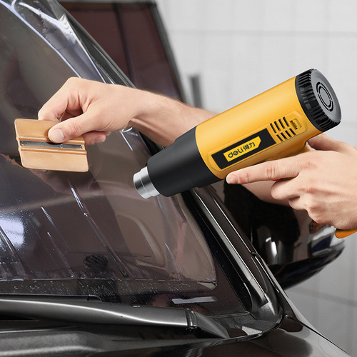 Deli DL5200 hot air barrel electric hair dryer temperature regulating electric baking gun car film 1500W hot air gun