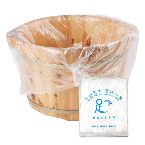 Disposable foot bath bag pedicure foot bath bag PE plastic bag thickened foot bath bag 65*55 factory