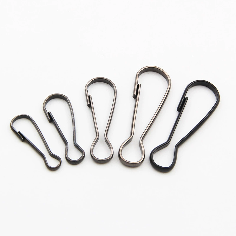 В наличии оптом металлическое покрытие черный 8-word Zhu Dan Пряжка Овальная длинное кольцо крючок ключ соединение свиная желчица пряжка аксессуары