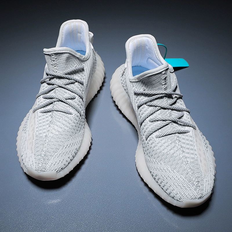 2023 Новое поступление Мужская обувь в Корейском стиле модная летняя дышащая Кокосовая обувь Повседневные Легкие кроссовки Летающая сетчатая обувь для пары