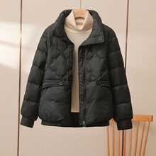 短款棉服女2025年新款时尚立领棉衣百塔保暖冬装显瘦外套棉袄