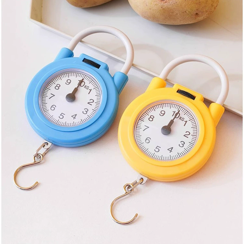 Мини-портативные пружинные весы, многофункциональные портативные весы, удобные для покупок в продуктовом магазине, маленькие весы с крючком, маленькие портативные весы