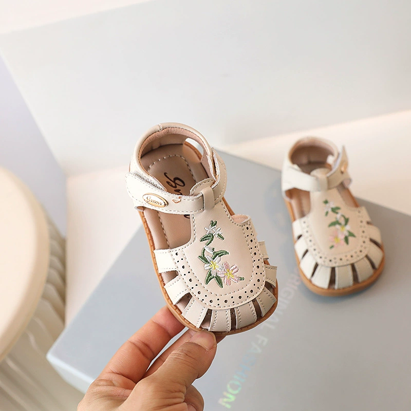 Children's sandals, summer footwear, children's bag, shoes for princess girl's, 2-3 years, soft sole, western style