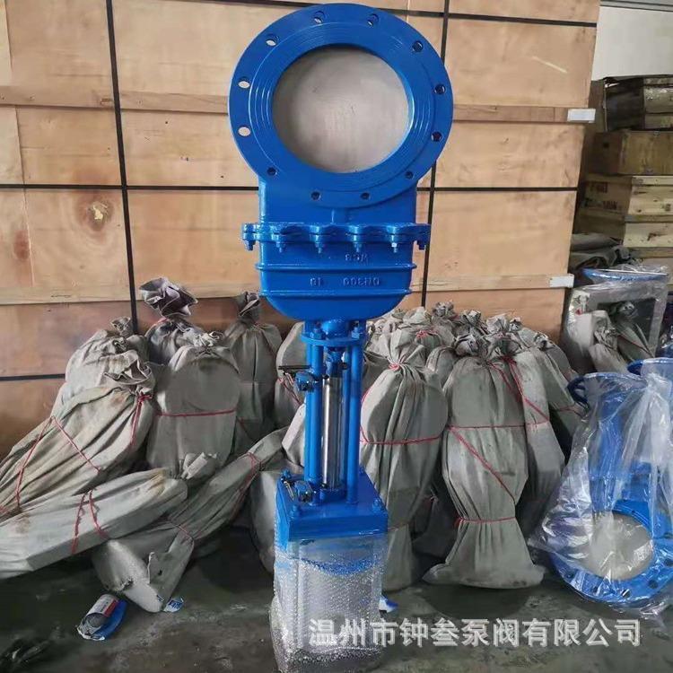 暗杆刀闸阀 DMZ73X-16C DN100橡胶软密封污水刀型插板阀 DMZ73X