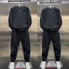 Black sweatshirt, trousers, set