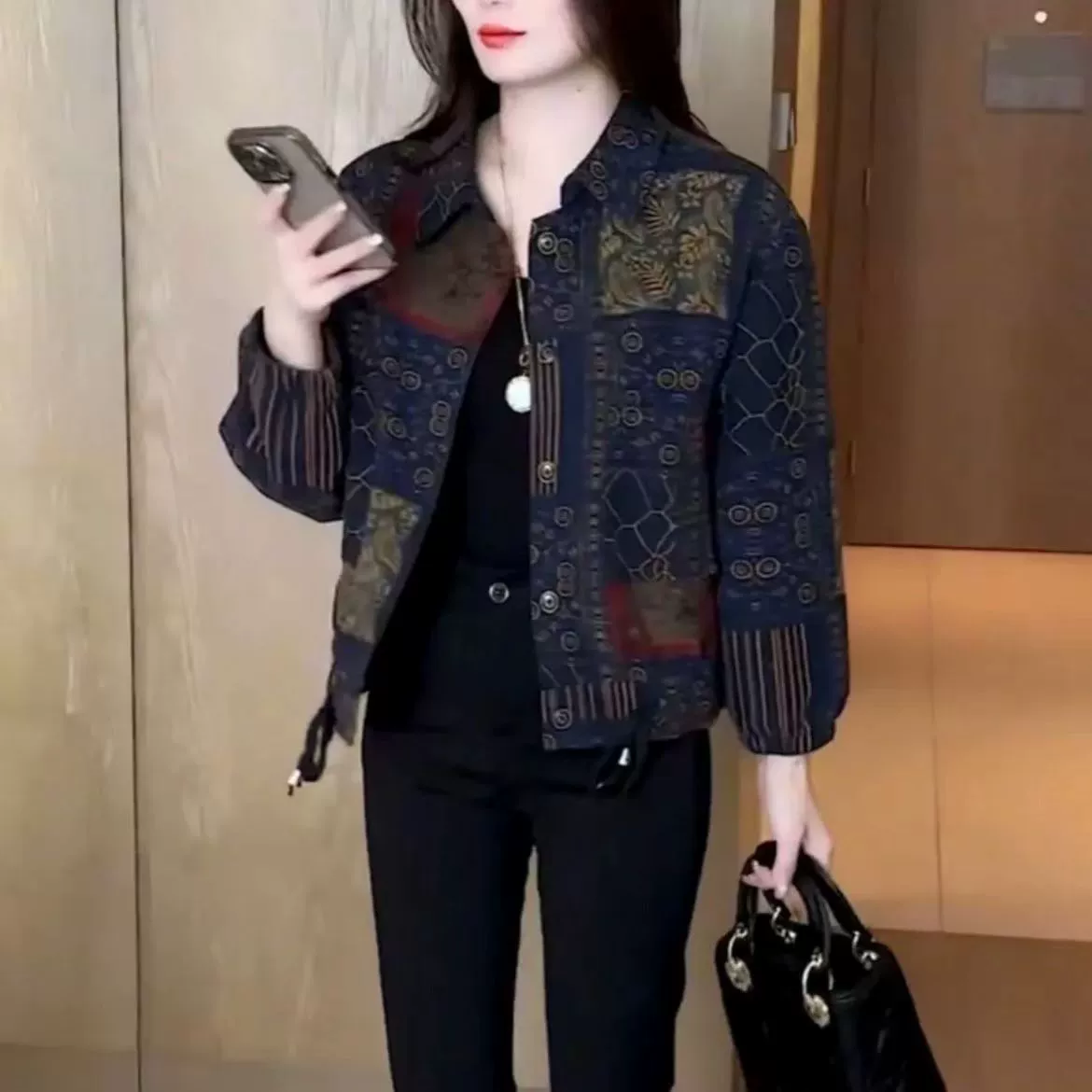 Новая осенняя женская куртка, стильная модная повседневная элегантная утягивающая топ для миниатюрных, короткая куртка