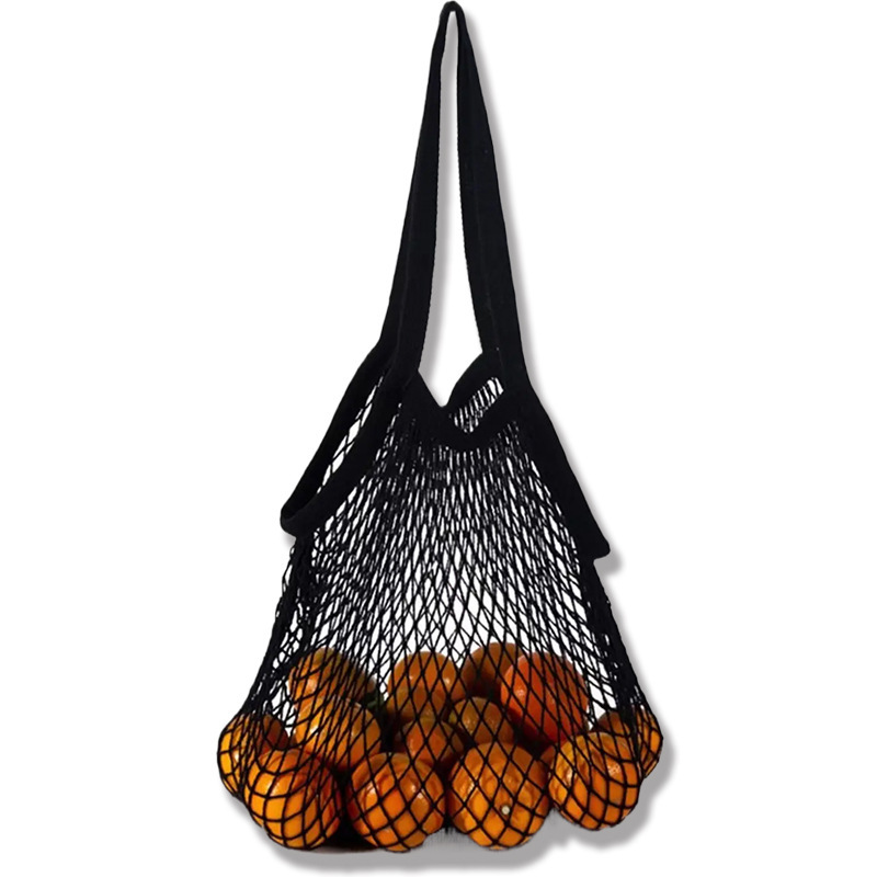 亚马逊全棉网兜 果蔬手提肩袋 环保购物袋 收纳网袋现货批发