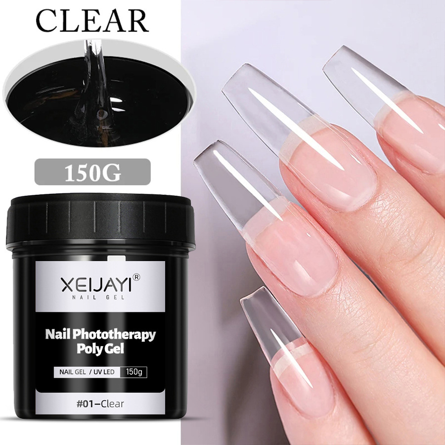 150g de gran capacidad de extensión de fototerapia pegamento de extensión del dolor pegamento UV sólido soporte de papel libre extensión rápida pegamento de cristal