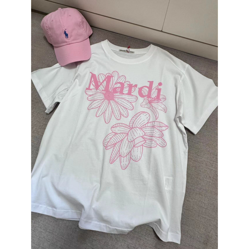 【カウンター品質】韓国マルディトレンドブランド半袖Tシャツリトルデイジードーマンプリントラウンドネックピュアコットンクロスボーダー|undefined