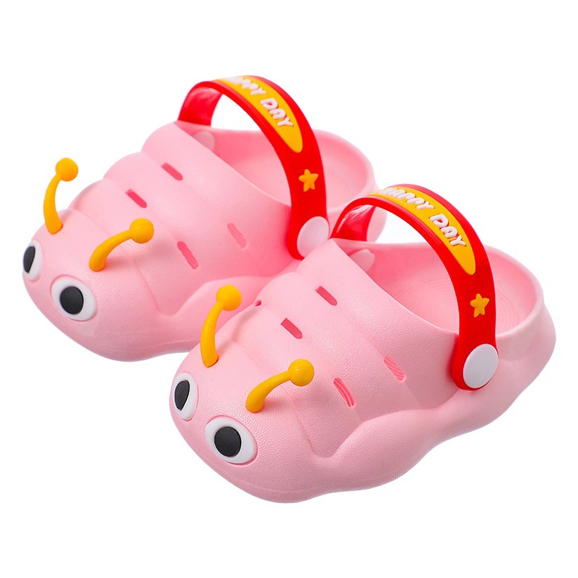 Sandalias de bebé verano Caterpillar zapatos de agujero Niños para niños y niñas infantiles antideslizantes de fondo suave anticolisión interior