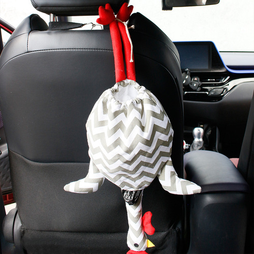 Thanksgiving Chick Turkey Cute Fun Garbage Bag Storage Bag Car Household Fun Debris Organizer Bag