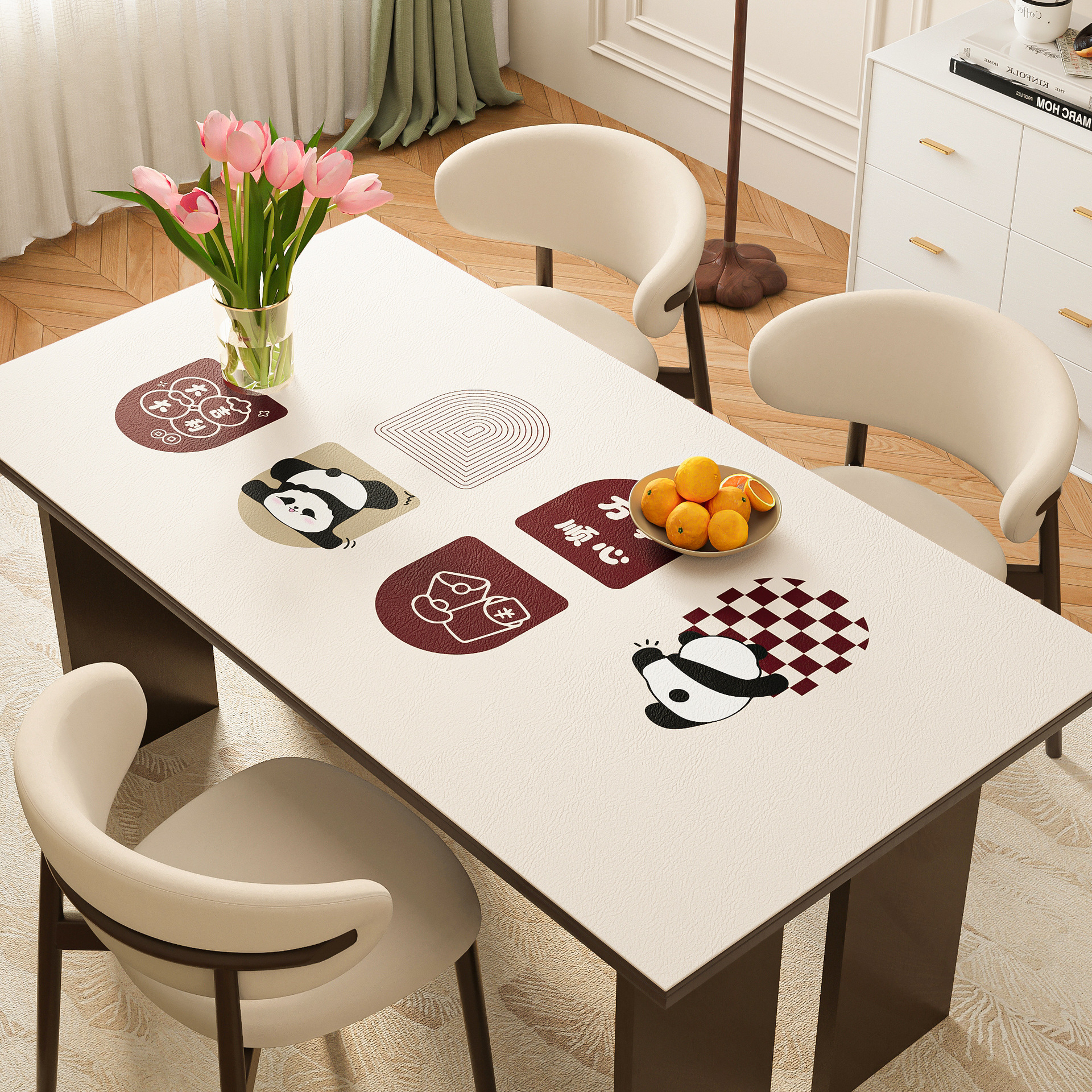 Atmosfera de Año Nuevo almohadilla de mesa impermeable a prueba de agua a prueba de aceite sin lavable mantel de mesa 2025 nuevo almohadilla de mesa de té almohadilla de protección de escritorio