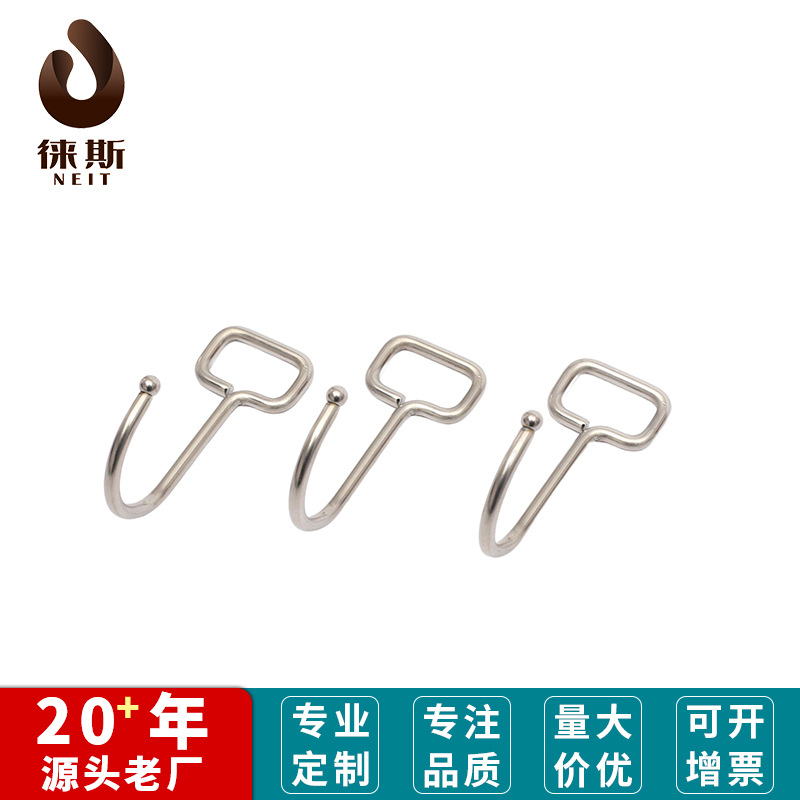 免打孔无痕加大号挂钩弹簧不锈钢201 304门后衣服厨卫浴墙壁粘钩