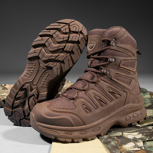 Boots Men's Cross-Border Large Size Field Boots Men's Hiking Boots High-Top Outdoor Flying Boots Men's Hiking Training Boots Men