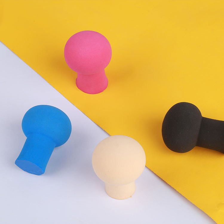 Polvo de cabeza de hongo esponja cojín de aire para polvo de maquillaje de doble uso seco y húmedo