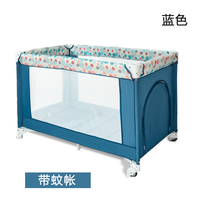 Cuna de bebé cama multifuncional para niños cama BB cama de juego portátil cama plegable cama de recién nacido cama de costura de estilo europeo