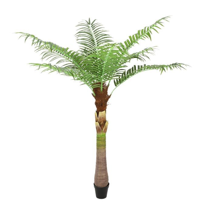 Simulación de cocoteros, cocoteros falsos, plantas en macetas, grandes plantas verdes simuladas, girasoles de agujas, decoraciones para interiores y exteriores, plantas falsas tropicales