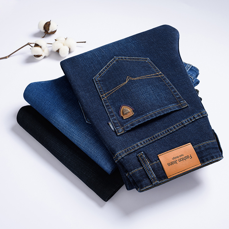 Men's Business Style Spring Jeans Loose Straight Men Jean Gentleman Pants Men's Autumn Manufacturer Supply Men's Business Style Spring Jeans Loose Straight Men Jean Gentleman Pants Men's Autumn Manufacturer Supply