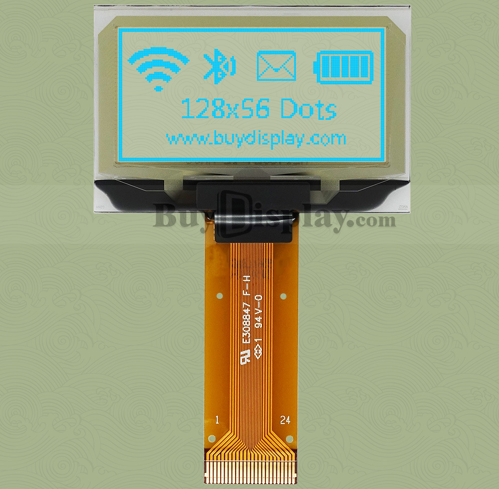 Blue 1.51 inch Transparent OLE