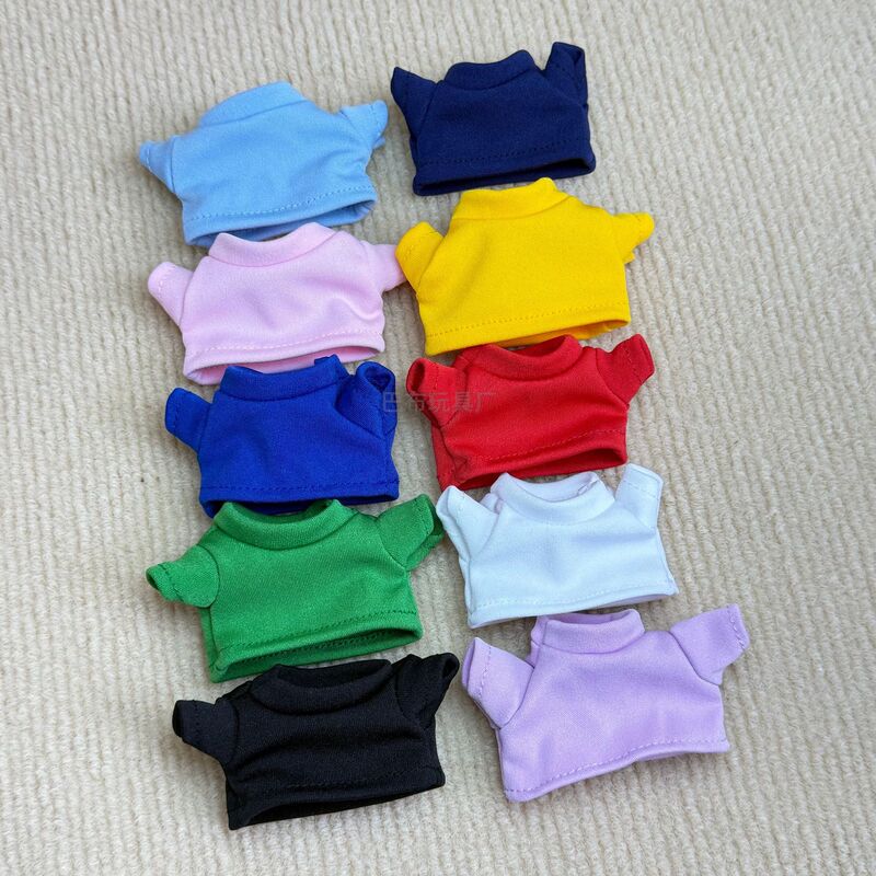 14cm Cotton Doll Plush Toy T-Shirt Sweater Accessories Clothing for Dolls 14cm Cotton Doll Plush Toy T-Shirt Sweater Accessories Clothing for Dolls