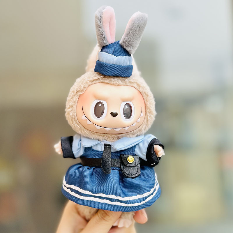 ソースメーカーのみの服】17cmペンダント ラブブ服 ブラインドボックス ラブブ人形 人形服 クールブラック カラフル|undefined