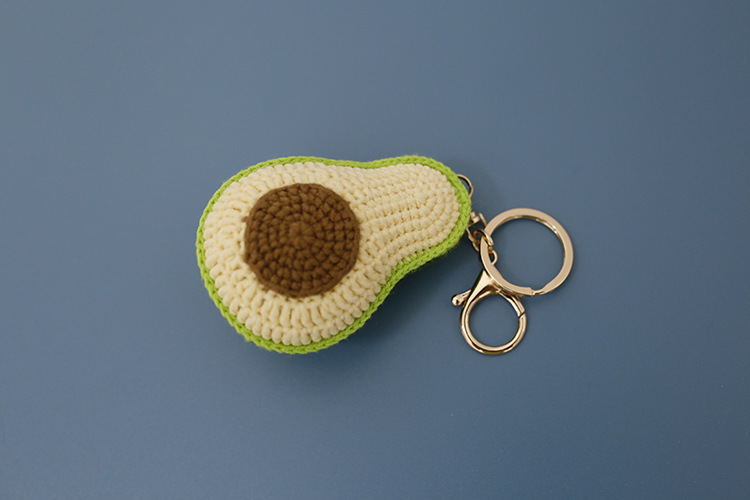1 Piece Quantity Daily Occasion 1 Piece Cute Avocado Yarn Women's Bag Pendant Keychain