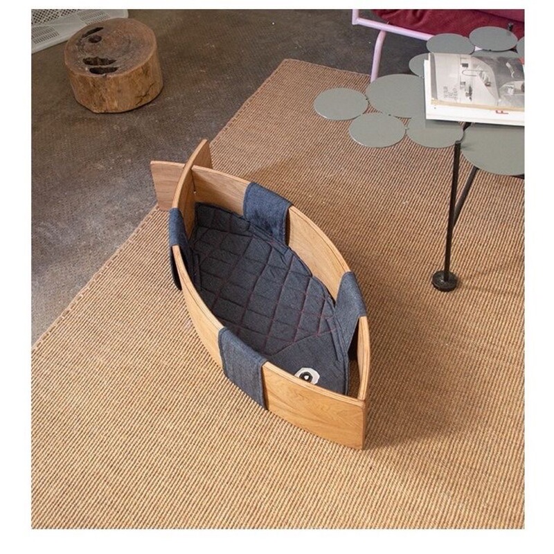New Creative Design Curved Wood Four-Season Universal Comfortable Removable and Washable Cat Cafe for Home Fish-Eating Cat Pet Nest Cat Nest