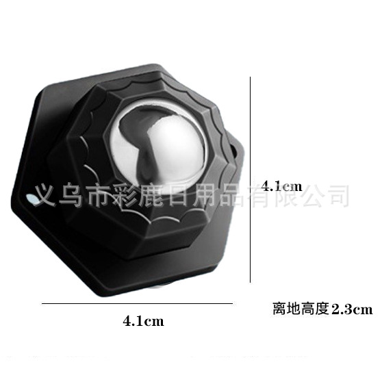 polea silenciosa tipo pegado universal rueda base de bola única rueda rodilla base de bola muebles móvil mesa de té bandeja image 7