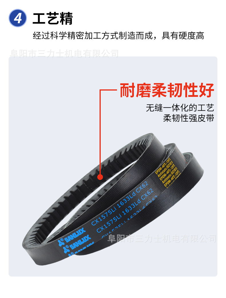 First-Level Agent Wholesale of Sanlux Toothed Triangle Belts Cx Series (2020-5004)