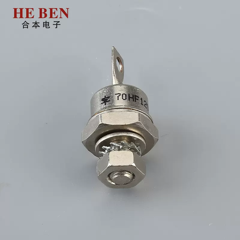 供应二极管电子元器件太阳能整流螺旋式70HF120整流二极管