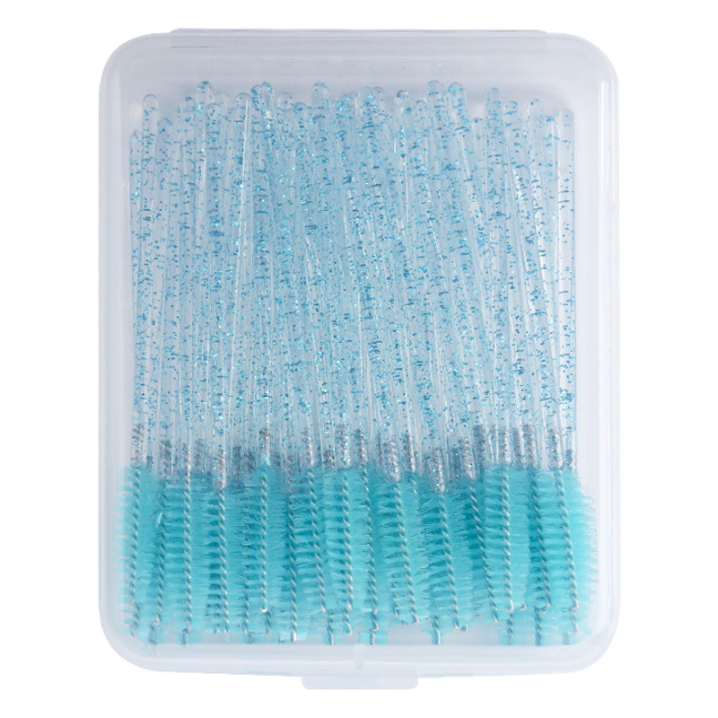 Transparent Spiral Eyelash Brush, Ultra-Fine Eyelash Brush, Mini Disposable Eyelash Comb, Eyebrow Brush, 50 Boxes