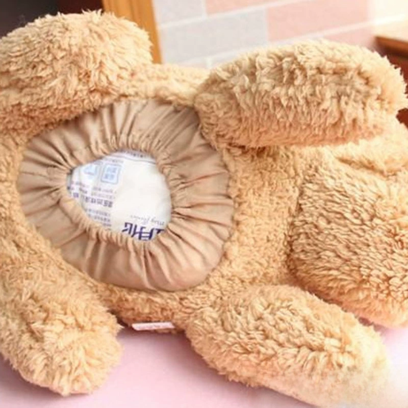 Teddy dog cartoon towel -type car pumping creative armrest box tissue box lying car inner car home paper