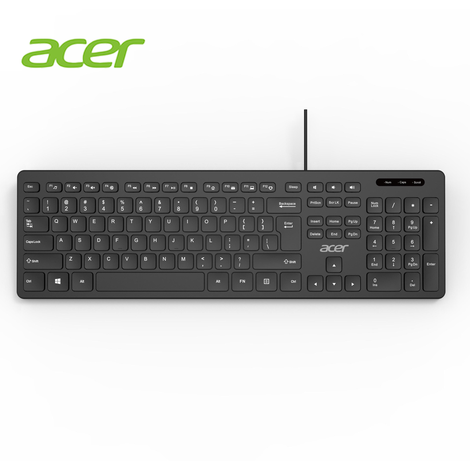 acer宏碁OAK920有线USB办公键盘108键游戏笔记本电脑平板电脑键盘