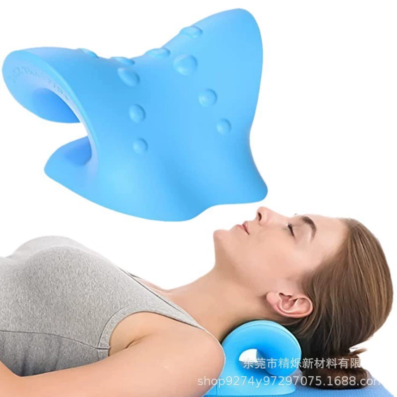 Подушка для шейного отдела позвоночника из полиуретана, большая подушка для коррекции боли в шее, устранения сутулости, подушка против сутулости, средство для защиты шеи