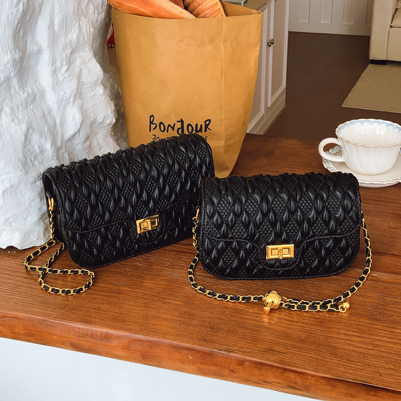 Bagos de viento de fragancia para mujeres 2025 nuevo estilo nuevo nicho francés diseño universal bolso de cadena de diamante bolso de hombro